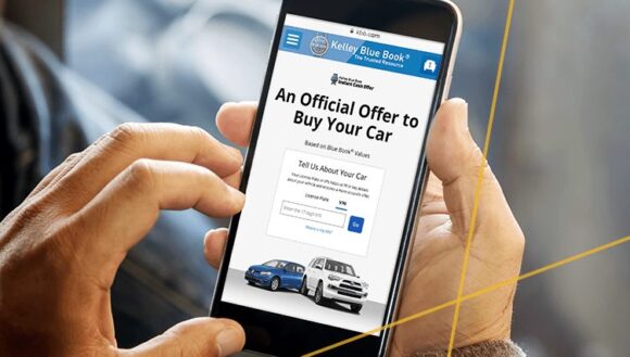 Trade-In Lead Tool Instant Cash Offer on a car shopper's phone