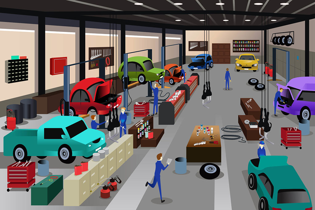 Vehicle repair shop