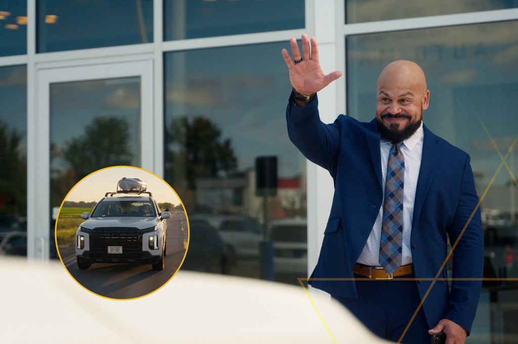 Car Dealer Waving